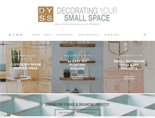 Tablet Screenshot of decoratingyoursmallspace.com